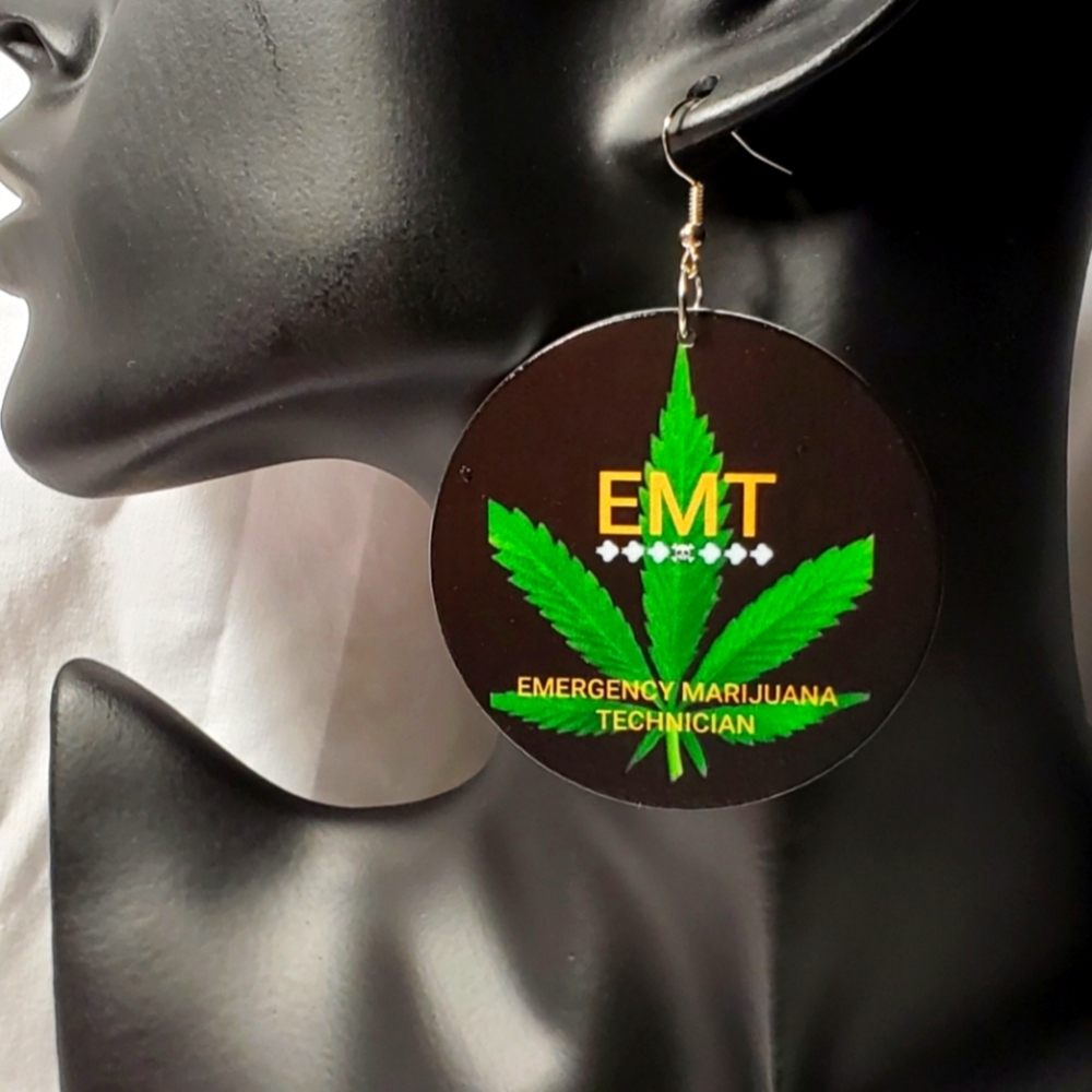 Cannibas Wood Earrings